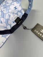 Chanel Rhinestone Blue Washed Denim CC Baseball Cap - Master Quality 1:1 - Image 5