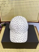 Chanel 24P Canvas Jacquard CC Logo Baseball Cap White - Master Quality 1:1 - Image 2