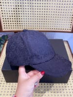 Chanel 24P Contrast Piping Jacquard CC Baseball Cap Black - Master Quality 1:1 - Image 6
