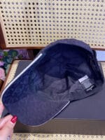 Chanel 24P Contrast Piping Jacquard CC Baseball Cap Black - Master Quality 1:1 - Image 5