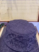 Chanel 24P Jacquard CC Logo Bucket Hat (Tartan Lining) Black - Master Quality 1:1 - Image 3