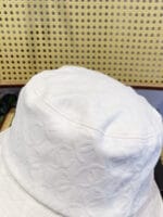 Chanel 24P Jacquard CC Logo Bucket Hat (Tartan Lining) White - Master Quality 1:1 - Image 3