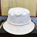 Chanel 24P Jacquard CC Logo Bucket Hat (Tartan Lining) White - Master Quality 1:1