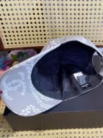 Chanel 24P Limited Camellia Print CC Baseball Cap Grey - Master Quality 1:1 - Image 7