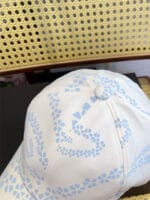 Chanel 24P Limited Camellia Print CC Baseball Cap White - Master Quality 1:1 - Image 5