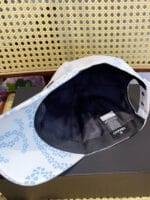 Chanel 24P Limited Camellia Print CC Baseball Cap White - Master Quality 1:1 - Image 7