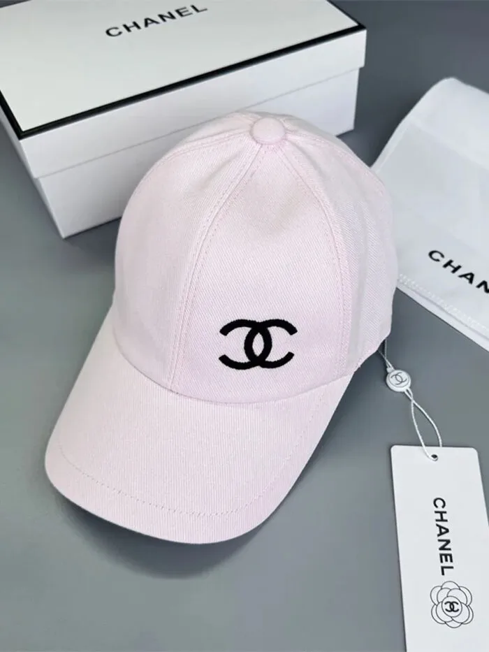 Chanel Pearl CC Baseball Cap (Turquoise Safety Pin Lining) Light