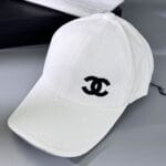 Chanel Pearl CC Baseball Cap (Classic Black Lining) White - Master Quality 1:1