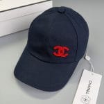 Chanel Pearl CC Baseball Cap (Navy Tartan Lining) Black - Master Quality 1:1