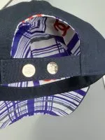 Chanel Pearl CC Baseball Cap (Navy Tartan Lining) Black - Master Quality 1:1 - Image 3