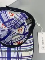 Chanel Pearl CC Baseball Cap (Navy Tartan Lining) Black - Master Quality 1:1 - Image 4