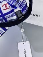 Chanel Pearl CC Baseball Cap (Navy Tartan Lining) Black - Master Quality 1:1 - Image 5