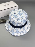 Chanel Reversible Denim CC Bucket Hat (Camellia Interior) Blue - Master Quality 1:1 - Image 3