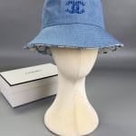 Chanel Reversible Denim CC Bucket Hat (Camellia Interior) Blue - Master Quality 1:1
