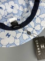 Chanel Reversible Denim CC Bucket Hat (Camellia Interior) Blue - Master Quality 1:1 - Image 6