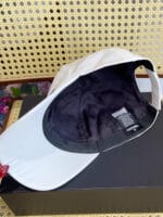 Chanel Silk Satin Metal CC Logo Baseball Cap White - Master Quality 1:1 - Image 6